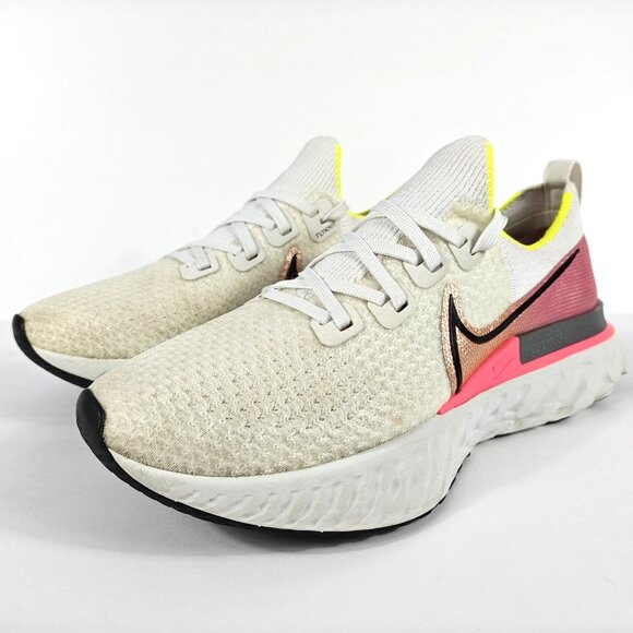 Nike React Infinity Run Flyknit Women's 10 Running Shoes Pink Blast CD4372-004 - Picture 4 of 16